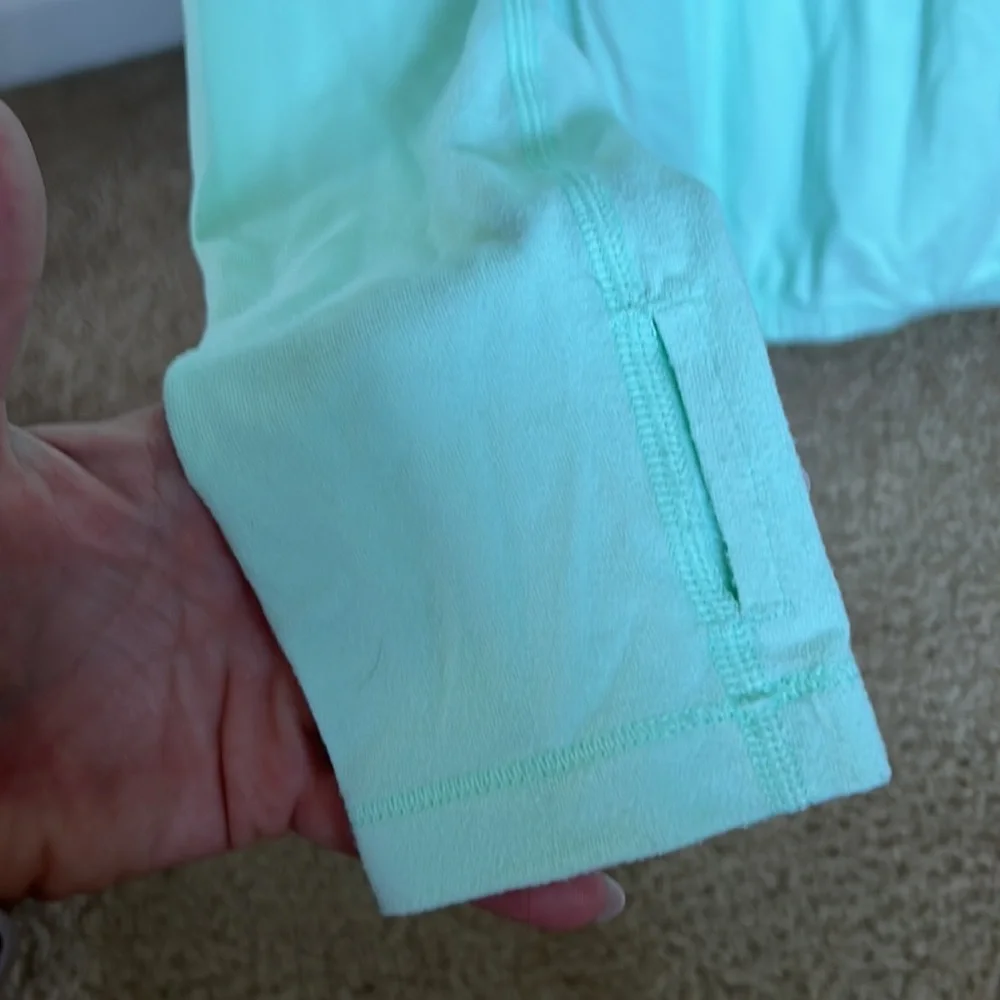 Lululemon mint green pullover with cowl neck - Picture 8 of 11